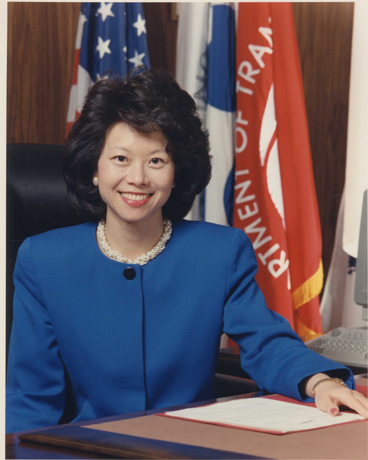 Official portrait of Elaine Chao as U.S. Deputy Secretary of Transportation